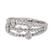 Bague 54 Bague pavée de diamants en or blanc 18 carats 58 Facettes 4311463CN