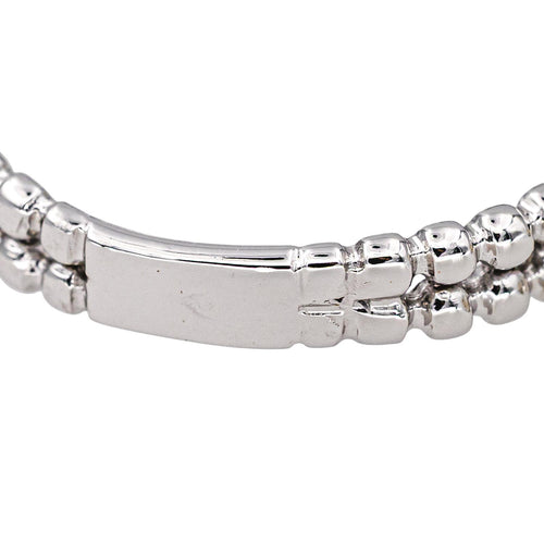 Bague 54 Bague pavée de diamants en or blanc 18 carats 58 Facettes 4311463CN