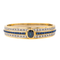 Bracelet Bracelet en or jaune 18 carats avec saphirs et diamants 58 Facettes 4324636CN