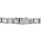 Bracelet Bracelet tennis Art déco en or blanc 18 ct et platine, diamants 58 Facettes 4327594CN