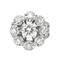 Bague 53 Bague marguerite sertie de diamants en or blanc et platine 58 Facettes 4328900CN