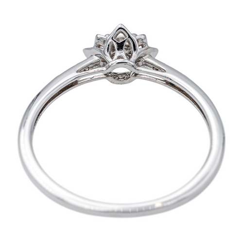 Bague 55 Mauboussin Ma Reine d'Amour - Bague solitaire en or blanc et diamants 58 Facettes 4342793RV