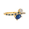 Bague 56 Mauboussin Duo d’amour - Bague Toi et Moi en or jaune saphirs et diamants 58 Facettes 4342801RV