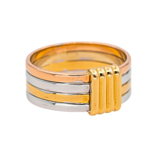 Bague 54 Mauboussin Élégance française - Bague en or jaune, blanc et rose 58 Facettes 4342802RV
