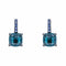 Boucles d'oreilles Pomellato Baby - Boucles d’oreilles dormeuses en or blanc avec topazes et saphirs 58 Facettes 4343109RV