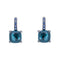 Boucles d'oreilles Pomellato Baby - Boucles d’oreilles dormeuses en or blanc avec topazes et saphirs 58 Facettes 4343109RV
