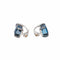 Boucles d'oreilles Pomellato Baby - Boucles d’oreilles dormeuses en or blanc avec topazes et saphirs 58 Facettes 4343109RV