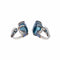 Boucles d'oreilles Pomellato Baby - Boucles d’oreilles dormeuses en or blanc avec topazes et saphirs 58 Facettes 4343109RV
