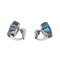 Boucles d'oreilles Pomellato Baby - Boucles d’oreilles dormeuses en or blanc avec topazes et saphirs 58 Facettes 4343109RV