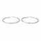 Boucles d'oreilles Créoles - Boucles d’oreilles en or blanc 18 carats 58 Facettes 4343333RV