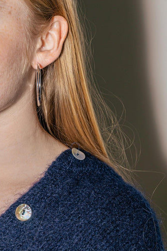 Boucles d'oreilles Créoles - Boucles d’oreilles en or blanc 18 carats 58 Facettes 4343333RV