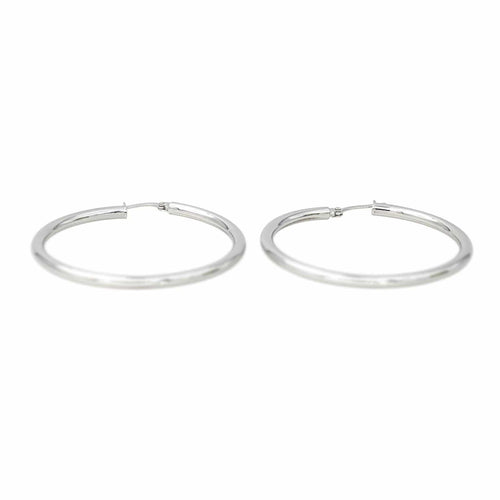 Boucles d'oreilles Créoles - Boucles d’oreilles en or blanc 18 carats 58 Facettes 4343333RV