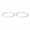 Boucles d'oreilles Créoles - Boucles d’oreilles en or blanc 18 carats 58 Facettes 4343333RV