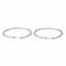 Boucles d'oreilles Créoles - Boucles d’oreilles en or blanc 18 carats 58 Facettes 4343333RV