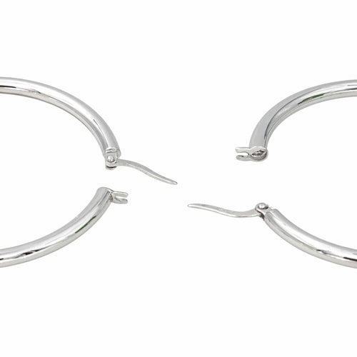 Boucles d'oreilles Créoles - Boucles d’oreilles en or blanc 18 carats 58 Facettes 4343333RV