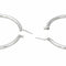 Boucles d'oreilles Créoles - Boucles d’oreilles en or blanc 18 carats 58 Facettes 4343333RV
