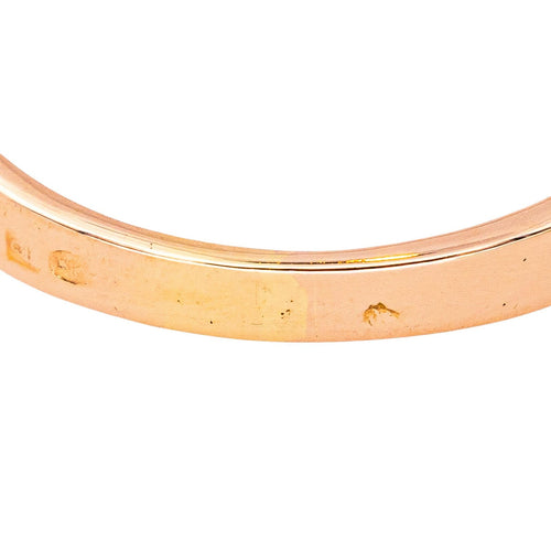 Bague 54 Bague marguerite en or rose et platine avec rubis et diamants 58 Facettes 4354716CN