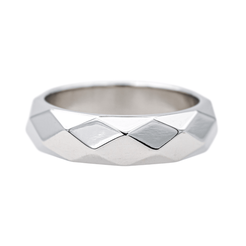 Bague 54 Boucheron - Alliance Facettes en or blanc 58 Facettes 4363200CN
