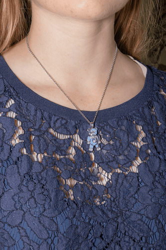 Collier Chopard Happy Diamond - Collier ours en or blanc et diamants 58 Facettes 4376974CN