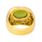 Bague 54 Bague cocktail en or jaune 18 carats avec péridot et diamants 58 Facettes 4377113RV