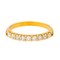 Bague 54 Bague demi-alliance en or blanc 18 carats et diamants 58 Facettes 4386531CN