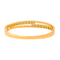 Bracelet Bracelet jonc en or jaune 18K serti de diamants 58 Facettes 4387215CN