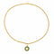 Collier Collier pendentif en or jaune 18 carats, diamant et émeraudes 58 Facettes 4387217CN