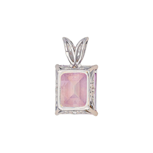 Pendentif Pendentif en or blanc 14 carats serti d’une tourmaline 58 Facettes 4387220CN