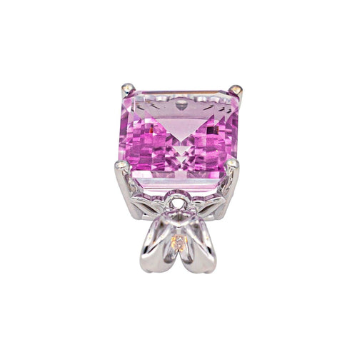 Pendentif Pendentif en or blanc 14 carats serti d’une tourmaline 58 Facettes 4387220CN
