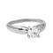 Bague 48 Bague solitaire en platine 950 avec diamant taille brillant 0,50 ct 58 Facettes 4387221CN