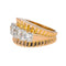 Bague 55 Bague en or rose et blanc 18 carats pavée de diamants 58 Facettes 4387240CN