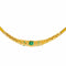 Collier Collier en or jaune 18 carats serti d’émeraudes et de diamants 58 Facettes 4387242CN