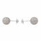 Boucles d'oreilles Boucles d’oreilles boules en or blanc 18 carats et diamants 58 Facettes 4388291CN