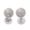 Boucles d'oreilles Boucles d’oreilles boules en or blanc 18 carats et diamants 58 Facettes 4388291CN