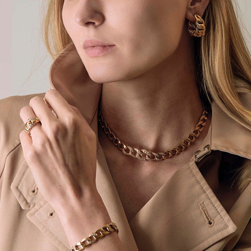 Cartier x Georges Lenfant - Collier Bergame en or jaune et diamants