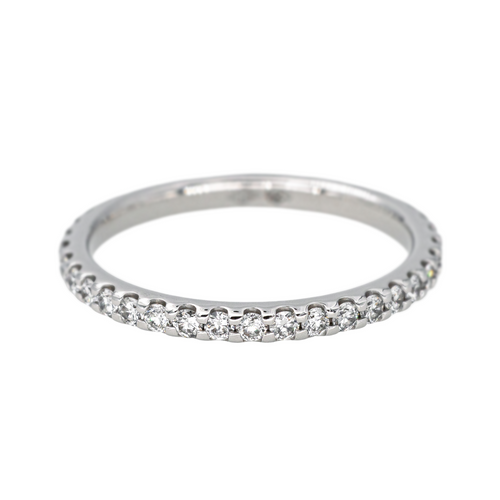 Bague 49.5 Alliance américaine - Bague en or blanc 18 carats et diamants 58 Facettes 4402303CN