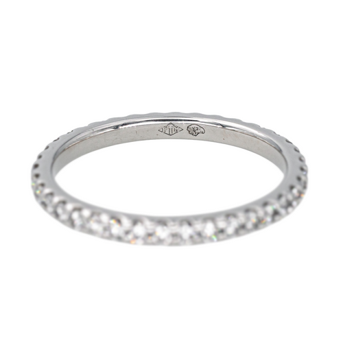 Bague 49.5 Alliance américaine - Bague en or blanc 18 carats et diamants 58 Facettes 4402303CN