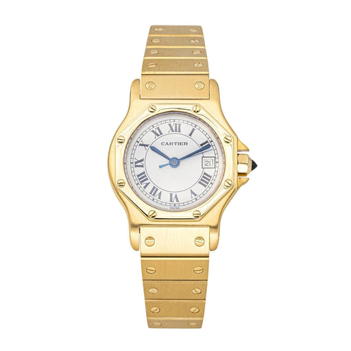 Montre Cartier Santos - Montre octogonale en or jaune 18 carats 58 Facettes 4404004CN
