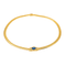 Collier Collier en or jaune 18 carats avec saphir ovale et diamants 58 Facettes 4410624CN