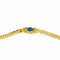 Collier Collier en or jaune 18 carats avec saphir ovale et diamants 58 Facettes 4410624CN