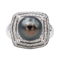 Bague 52 Bague cocktail en or blanc 18 carats perle et diamants 58 Facettes 4410630CN