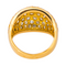 Bague 55 Bague cocktail en or jaune 18K pavée de diamants 58 Facettes 4410633CN