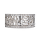 Bague 51 Chanel Camélia - Bague bandeau en or blanc et diamants 58 Facettes 4416094RV