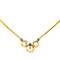 Collier Collier en or jaune 18 carats avec saphirs et diamants 58 Facettes 4416914RV