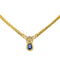 Collier Collier - Pendentif en or jaune 18 carats saphir et diamants 58 Facettes 4416915RV