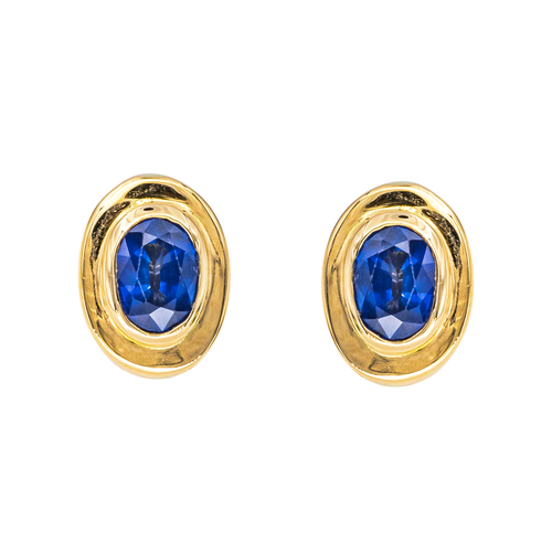 Boucles d'oreilles Boucles d’oreilles clips - Or jaune 18 carats et saphirs 58 Facettes 4416917RV