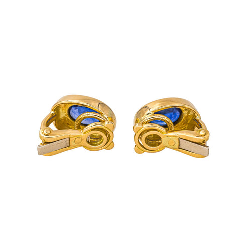 Boucles d'oreilles Boucles d’oreilles clips - Or jaune 18 carats et saphirs 58 Facettes 4416917RV