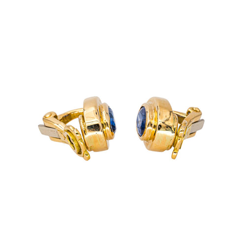 Boucles d'oreilles Boucles d’oreilles clips - Or jaune 18 carats et saphirs 58 Facettes 4416917RV