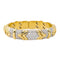 Bracelet Bracelet jonc en or jaune et or blanc serti de diamants 58 Facettes 4423004CN