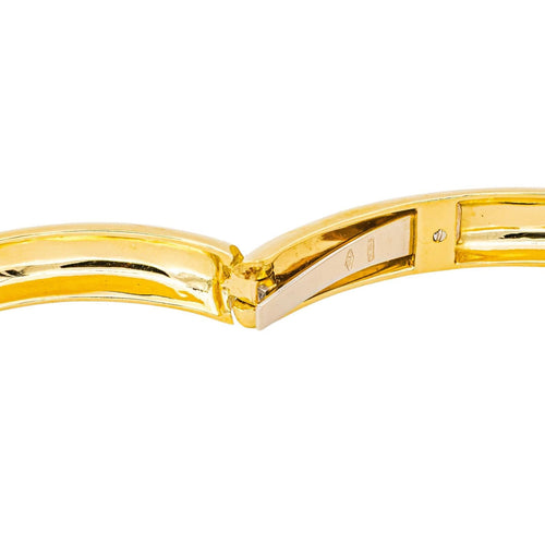 Bracelet Bracelet jonc en or jaune 18 carats, rubis, saphir et diamants 58 Facettes 4423005CN